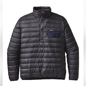 Patagonia Down Snap T Pullover Men’s L EUC Black